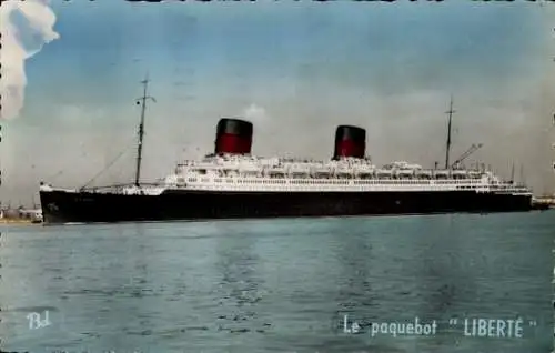 Ak Le Havre Seine Maritime, Passagierschiff "LIBERTE"
