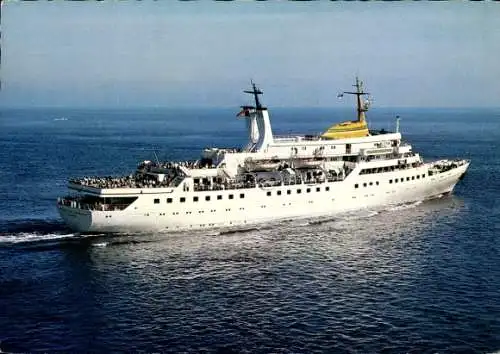 Ak Nordseeinsel Helgoland, Das Schiff Wappen von Hamburg auf der Fahrt von Cuxhaven nach Helgo...