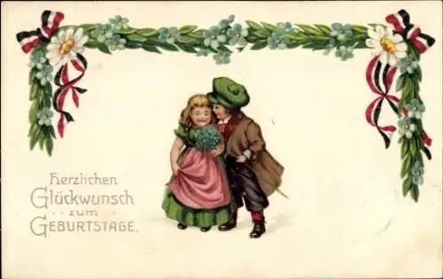 Ak Groß Labenz Warin in Mecklenburg, herzlichen Glückwunsch zum Geburtstag