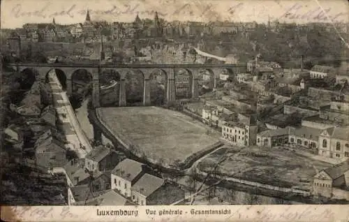 Ak Luxembourg Luxemburg, Fort Thüngen, Trois Gland, Drei Eicheln, Dräi Eechelen,  Aussicht auf...