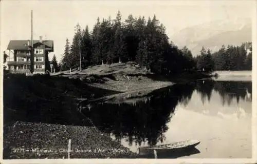 Ak Montana Kanton Wallis, Chalet Jeanne d'Arc, Ufer