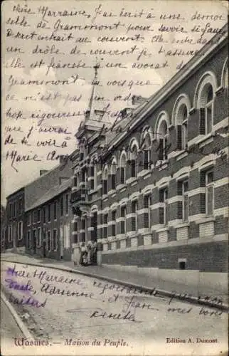 Ak Wasmes Wallonien Hennegau, Maison du Peuple