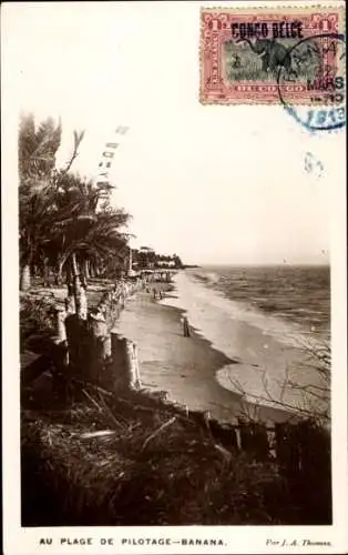 Ak Banana DR Kongo Zaire, Plage de Pilotage