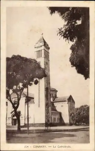 Ak Conakry Guinea, La Cathedrale