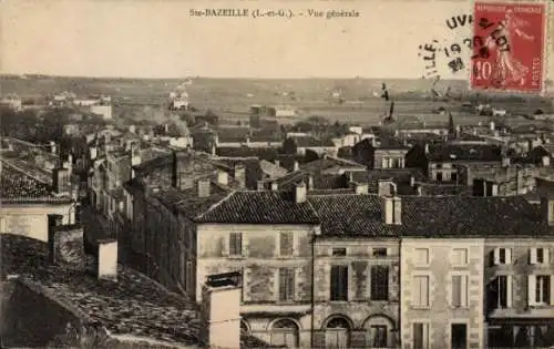 CPA St Bazeille Lot et Garonne, vue générale