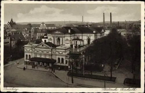 Ak Duisburg im Ruhrgebiet, Städtische Tonhalle,  Architektur, städtisches Umfeld