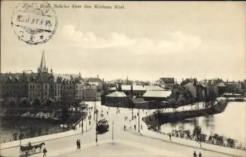 Ak Kiel, Neue Brücke, Kleiner  Stadtansicht,  Gebäude, Innenstadt