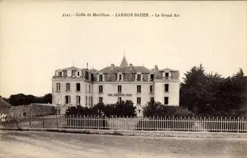 Ak Larmor Baden Morbihan, Blick zum Hotel Le Grand Air