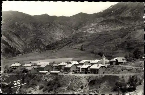 CPA Meyronnes Alpes de Haute Provence, Vallée de l'Ubaye, Vue générale