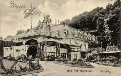Ak Schlangenbad im Taunus Hessen, Kurhaus
