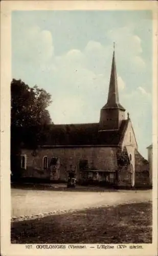Ak Coulonges Vienne, Eglise