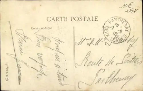 Ak Poitiers Vienne, Schule, Architektur,  Architektur, schwarz-weiß