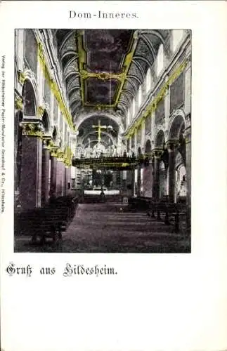 Ak Hildesheim in Niedersachsen, Dom-Inneres, Gruß aus  Verlagsinformation