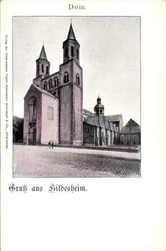 Ak Hildesheim in Niedersachsen, Dom,  Architektur, Gruß aus Hildesheim