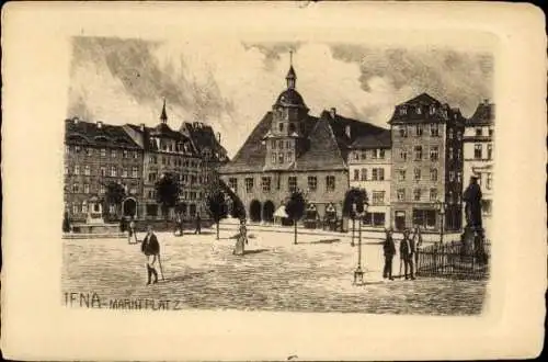 Ak Jena in Thüringen, Marktplatz