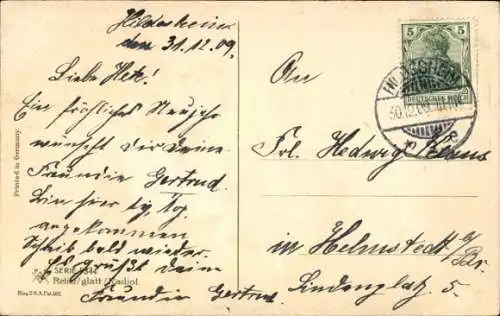 Ak Glückwunsch Neujahr, Kinder, Punsch, Weinglas