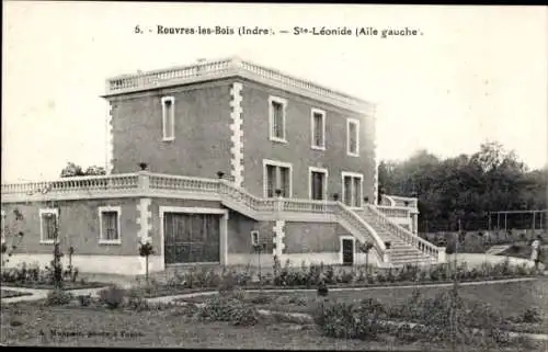 Ak Rouvres les Bois Indre, Sainte Leonide, Aile gauche