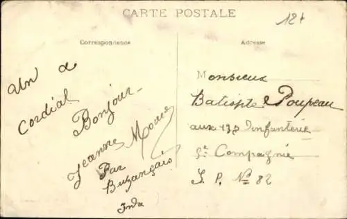 Ak Saint Genou Indre, Platz