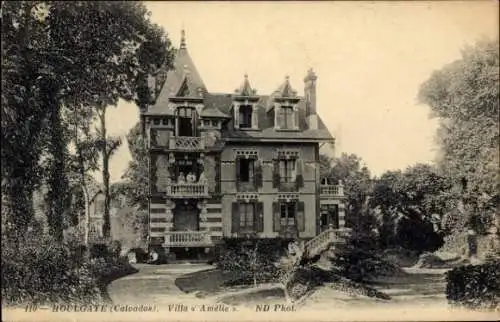 Ak Houlgate Calvados, Historisches Gebäude, Villa Amélie, Garten, Bäume, alte Architektur