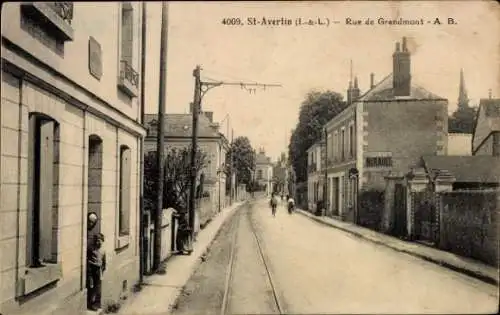 Ak Saint Avertin Indre et Loire, Rue de Grandmont