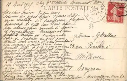CPA Barraux Isère, Vue générale prise du Fort