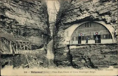 CPA Brignoud Isère, Prise d'eau, Frédet et Usine Electrique Bergès