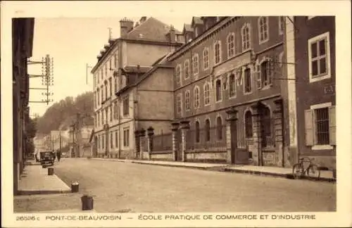 CPA Pont de Beauvoisin Gard, École pratique de Commerce et Industrie