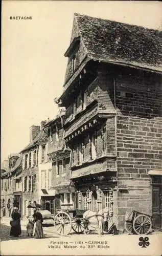 Ak Carhaix Finistère, altes Haus