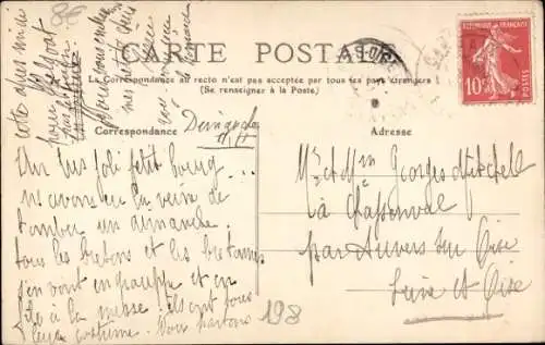 Ak Carhaix Finistère, altes Haus