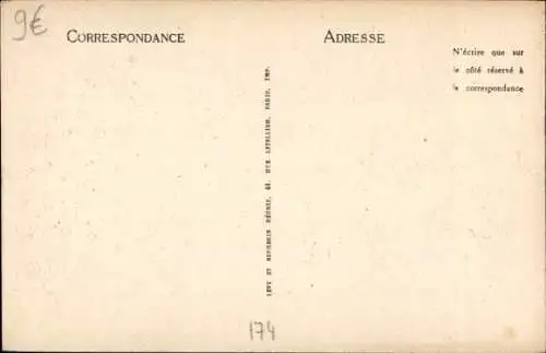 Ak Brest Finistère, Rue de Stam, Hotel