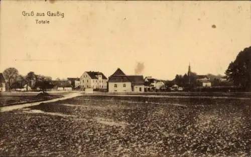 Ak Gaußig in der Oberlausitz, Totalansicht