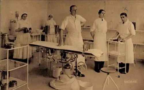 AK Schulkrankenhaus, Societe Secours aux Blesses Militaires, Operationssaal