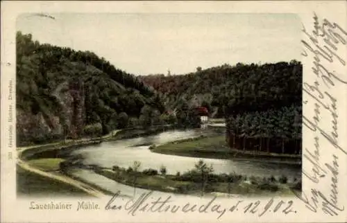 Ak Lauenhain Mittweida in Sachsen, Lauenhainer Mühle