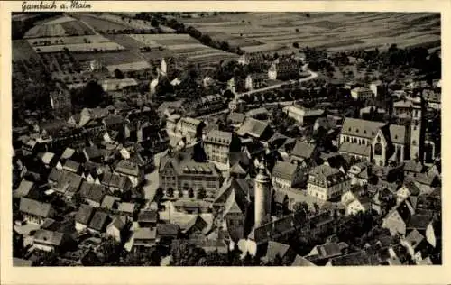 Ak Tauberbischofsheim Baden, Fliegeraufnahme