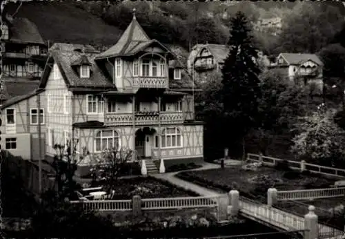 Ak Schwarzburg im Schwarzatal Thüringer Wald, Ferienheim VEB Bau (K) Leipzig