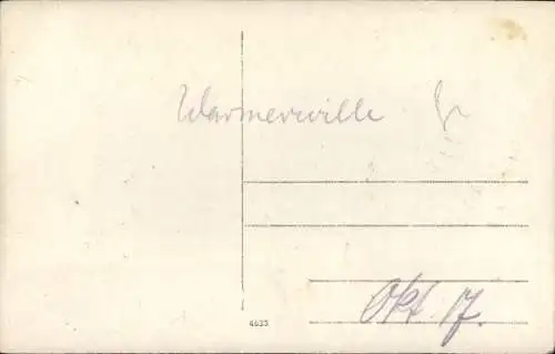 Foto Ak Warmerviville Marne, Straßenpartie, 1. WK