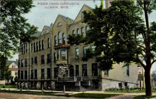 Ak Jackson Michigan USA, White Cross Sanitarium