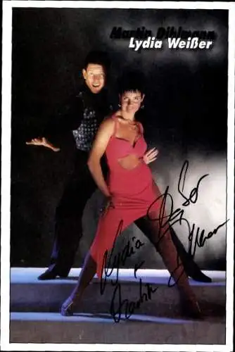 Ak Tänzer Lydia Weißer und Martin Dihlmann, Autogramm