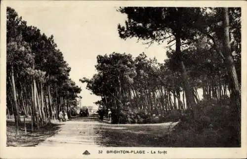 Ak Brighton Plage Cayeux sur Mer Somme, Wald