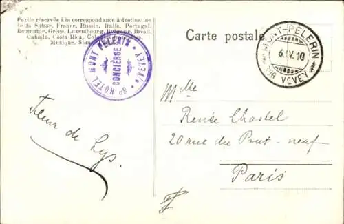 Ak Kanton Waadt Schweiz, Genfersee, stürmischer Abend