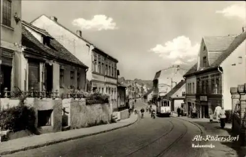 Ak Rüdersdorf bei Berlin, Redenstraße, Straßenbahn