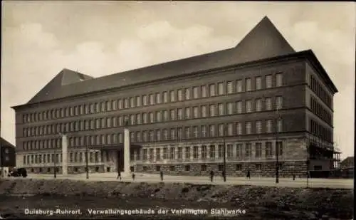 Ak Duisburg Ruhrort, Verwaltungsgebäude der Vereinigten Stahlwerke