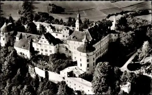 Ak Langenburg in Baden Württemberg, Schloss, Fliegeraufnahme