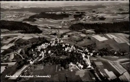Ak Lombach Loßburg im Schwarzwald, Fliegeraufnahme