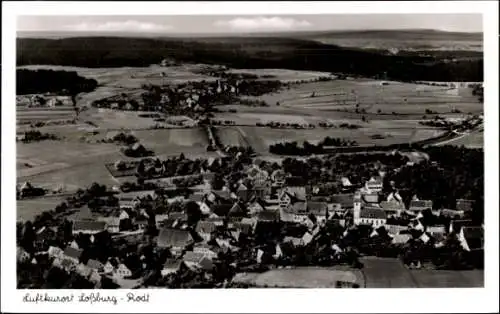 Ak Loßburg im Schwarzwald, Luftkurort Loßburg - Rodi, Luftaufnahme, ländliche Umgebung, bild