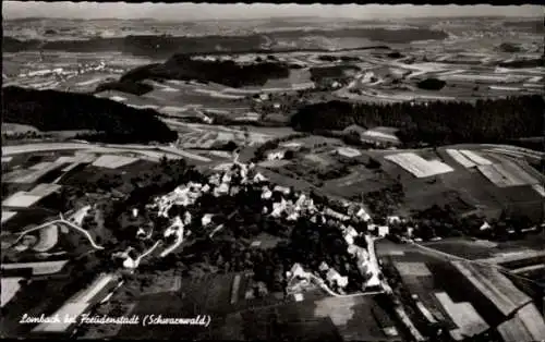 Ak Lombach Loßburg im Schwarzwald, Luftaufnahme des Dorfes Lombach, Schwarzwald, ländliche Umgebu