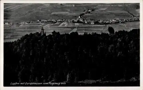 Ak Durchhausen in Württemberg, Fliegeraufnahme, Lupfen