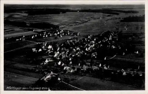 Ak Mietingen Oberschwaben, Luftaufnahme von  Landstriche, Häuser