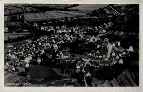 Ak Riederich bei Reutlingen, Luftaufnahme