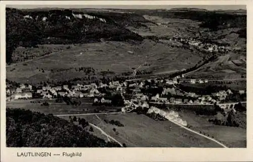 Ak Lautlingen Albstadt in Baden Württemberg, Flugbild von  Landschaft, Ortschaft, 